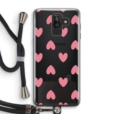Ondersteboven verliefd: Samsung Galaxy J8 (2018) Transparant Hoesje met koord