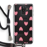 Ondersteboven verliefd: Samsung Galaxy J8 (2018) Transparant Hoesje met koord