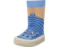 Playshoes soksloffen nijlpaard blauw Maat