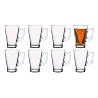 Pasabahce Koffie/thee glazen Ceylon - set 8x stuks - transparant glas - 250 ml