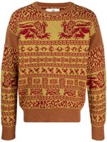 Vivienne Westwood pull en maille intarsia à col rond - Rouge - thumbnail