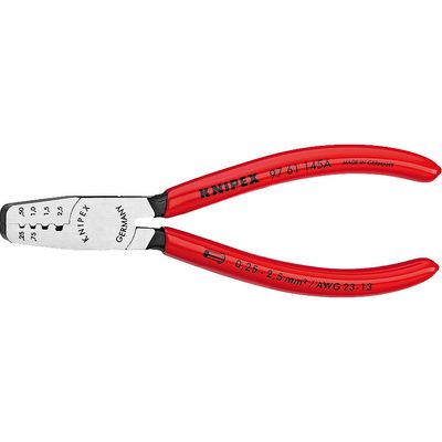 Adereindhulstang met voorinvoering 145mm Krimptang