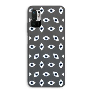 Eyes pattern: Xiaomi Redmi Note 10 5G Transparant Hoesje