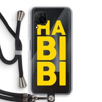 Habibi Blue: Huawei P40 Lite Transparant Hoesje met koord