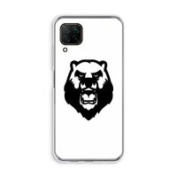 Angry Bear (white): Huawei P40 Lite Transparant Hoesje