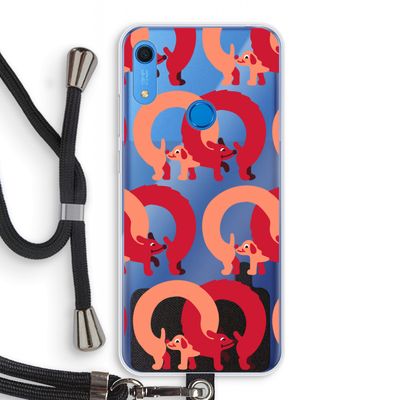 Dogs: Huawei Y6s Transparant Hoesje met koord