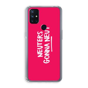 Neuters (roze): OnePlus Nord N10 5G Transparant Hoesje