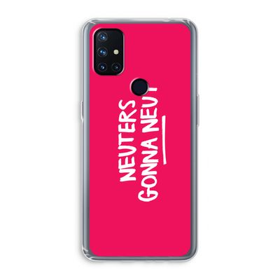 Neuters (roze): OnePlus Nord N10 5G Transparant Hoesje