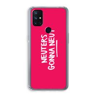 Neuters (roze): OnePlus Nord N10 5G Transparant Hoesje