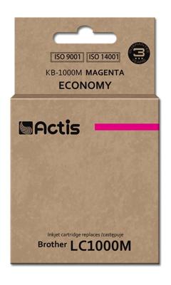 Actis KB-1000M inkt (vervanging Brother LC1000M/LC970M; Standaard; 36 ml; rood)