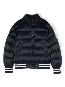 Moncler Enfant veste bomber à empiècements matelassés - Bleu