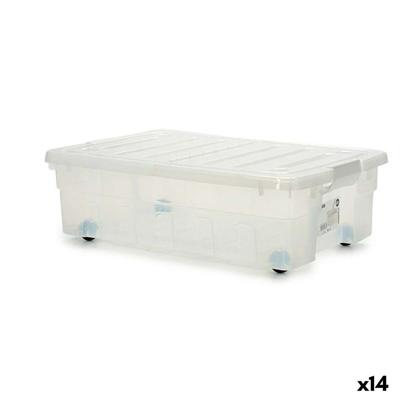 Opbergdoos op Wielen 30 L 40 x 18 x 59,5 cm (14 Stuks)