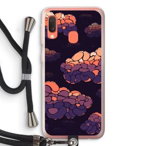 Patroon Wolken: Samsung Galaxy A20e Transparant Hoesje met koord