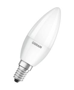 OSRAM 4058075819610 LED-lamp Energielabel F (A - G) E14 Kaars 4.9 W = 40 W Koudwit (Ø x l) 37 mm x 108 mm 4 stuk(s)