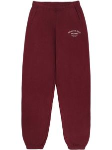 Sporty & Rich pantalon de jogging en coton à logo imprimé - Rouge