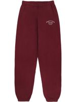 Sporty & Rich pantalon de jogging en coton à logo imprimé - Rouge