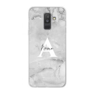Ivory Marble: Samsung Galaxy A6 Plus (2018) Transparant Hoesje