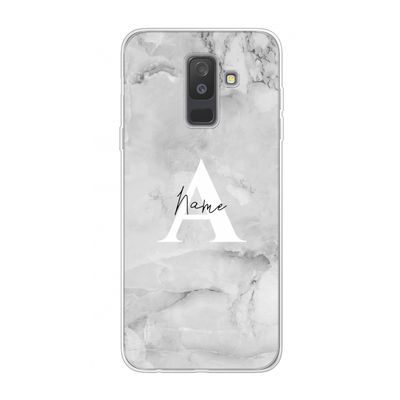Ivory Marble: Samsung Galaxy A6 Plus (2018) Transparant Hoesje