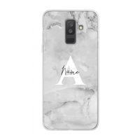 Ivory Marble: Samsung Galaxy A6 Plus (2018) Transparant Hoesje