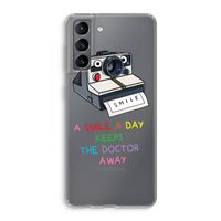 Smile: Samsung Galaxy S21 Transparant Hoesje