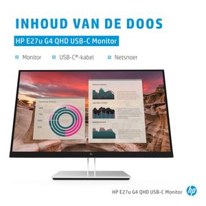 HP E24u G4 LCD-monitor Energielabel D (A - G) 60.5 cm (23.8 inch) 1920 x 1080 Pixel 16:9 5 ms USB-C, USB-A 3.2 Gen 1, DisplayPort, HDMI IPS LCD