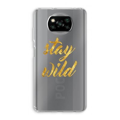 Stay wild: Xiaomi Poco X3 NFC Transparant Hoesje