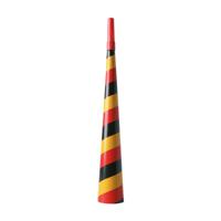 Feesttoeter rood/geel/zwart - papier - 30 cm - feestartikelen - Duitsland/Belgie supporter - thumbnail