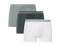 LIVERGY 3 heren boxers (Groen/wit, L)