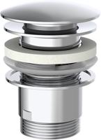 Kirchhoff universele wastafelafvoergarnituur, pop-up 1 1/4" (5/4") | chroom - 98807330