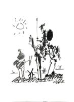 Kunstdruk Pablo Picasso - Don Quixote 60x80cm