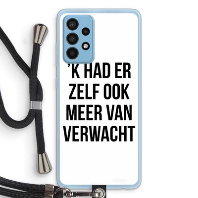 Meer verwacht: Samsung Galaxy A52 Transparant Hoesje met koord