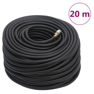 Luchtslang hybride 0,6'' 20 m rubber en PVC zwart