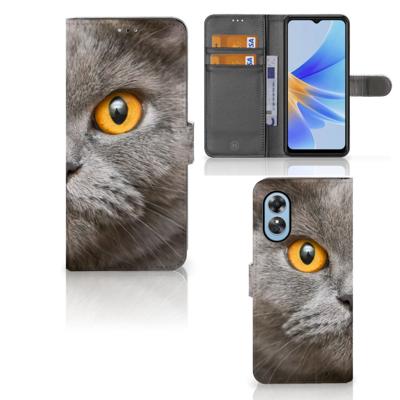 Telefoonhoesje | Met pasjeshouder | OPPO A17 Britse Korthaar