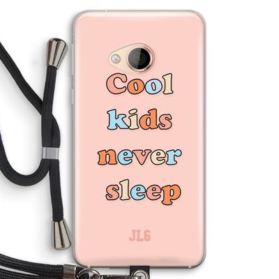 Cool Kids Never Sleep: HTC U Play Transparant Hoesje met koord