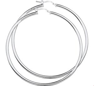 TFT Creolen Ronde Buis Zilver Glanzend 3 mm x 62 mm