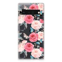 Google Pixel 6 Pro TPU Case Butterfly Roses