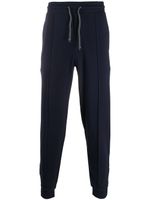 Brunello Cucinelli pantalon de jogging à taille élastiquée - Bleu