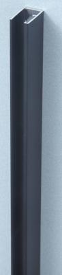 Beaux Chelles wandprofiel 200cm voor 8mm glas mat zwart