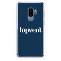 Topvent Navy: Samsung Galaxy S9 Plus Transparant Hoesje - thumbnail