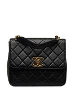 CHANEL Pre-Owned grand sac porté épaule Square Flap (1994-1996) - Noir