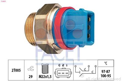Temperatuurschakelaar, radiateurventilator 75631