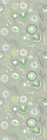 Behang bloemen Delicate groene poolse bloemen