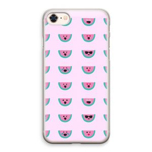 Smiley watermeloenprint: iPhone 8 Transparant Hoesje