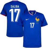 Frankrijk Shirt Thuis 2024-2025 + Saliba 17