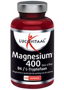 Lucovitaal Magnesium 400 met Vitamine B6 & L-Tryptofaan Capsules