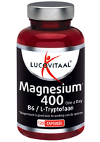 Lucovitaal Magnesium 400 met Vitamine B6 & L-Tryptofaan Capsules - thumbnail