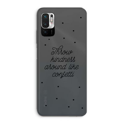 Confetti: Xiaomi Redmi Note 10 5G Transparant Hoesje