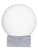 Kleine Tafellamp opaalglas en marmer E27 fitting en schakelaar By Rydens Glori