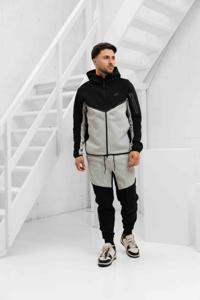 Nike Tech Fleece Trainingspak Heren Grijs/Zwart - Maat M - Kleur: ZwartGrijs | Soccerfanshop