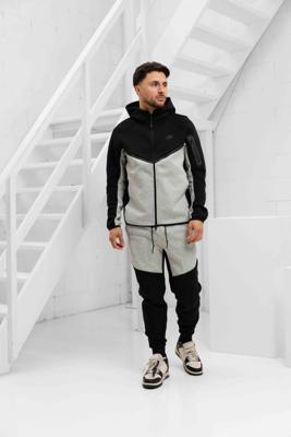 Nike Tech Fleece Trainingspak Heren Grijs/Zwart - Maat XL - Kleur: ZwartGrijs | Soccerfanshop